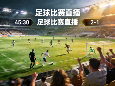 足球比赛直播画面 - 球员在绿茵场上竞技